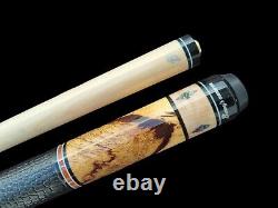 Benny's Pool Cue Billiard Philippines Spalted Tamarind Abalone Leather Wrap