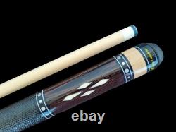 Benny's Pool Cue Billiard Philippines Wenge wood 6 Points Black Leather Wrap