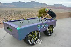 Bespoke Custom 7 8 9 Pool Table Turbo Burning Man Carbon Fiber Simonis Bumpboxx