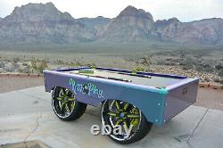 Bespoke Custom 7 8 9 Pool Table Turbo Burning Man Carbon Fiber Simonis Bumpboxx