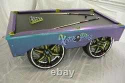 Bespoke Custom 7 8 9 Pool Table Turbo Burning Man Carbon Fiber Simonis Bumpboxx