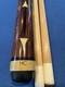 Bill Hagan 4-point Macassar Ebony & Bubinga Custom Pool Cue 19oz