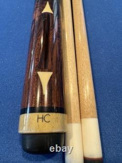 Bill Hagan 4-Point Macassar Ebony & Bubinga Custom Pool Cue 19oz