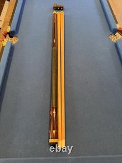 Bill Hagan 4-Point Macassar Ebony & Bubinga Custom Pool Cue 19oz