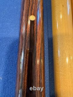 Bill Hagan 4-Point Macassar Ebony & Bubinga Custom Pool Cue 19oz
