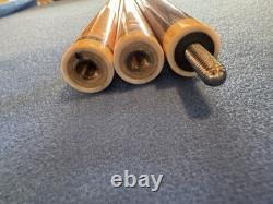 Bill Hagan 4-Point Macassar Ebony & Bubinga Custom Pool Cue 19oz