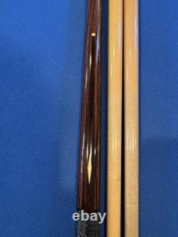 Bill Hagan 4-Point Macassar Ebony & Bubinga Custom Pool Cue 19oz