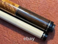 Bill Lister Custom Pool Cue With Maple Shaft. Wrap-less Cue