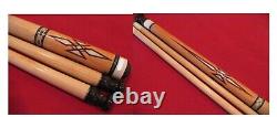 Billiards Inlaid Pool Custom pin Cue Stick Majestic inlaid 12BX 2shaft Free Ship