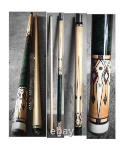 Billiards Inlaid Pool Custom pin Cue Stick Majestic inlaid E18N 2shaft Free Ship