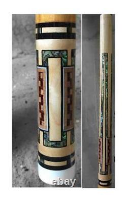 Billiards Inlaid Pool Custom pin Cue Stick Majestic inlaid E25N 2shaft Free Ship