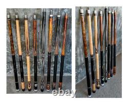 Billiards Inlaid Pool Custom pin Cue Stick Majestic inlaid E52N 2shaft Free Ship