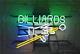 Billiards Pool Custom Glass Neon Sign 17x14 Game Room Bar Club Lamp