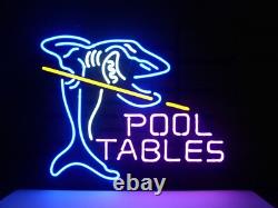 Billiards Pool Shark Purple 17 Neon Sign Lamp Light With Dimmer Business VY