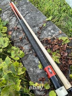 Brand New 5 Point pool stick By Giuli Custom Pool Cues, Red Stained Maple & Mop