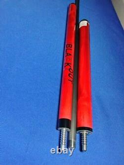 Brand New Custom Jacoby Red Blackout Jump Break Pool Cue 19.20oz MSRP $695