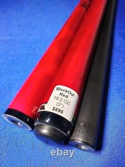 Brand New Custom Jacoby Red Blackout Jump Break Pool Cue 19.20oz MSRP $695