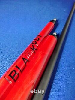 Brand New Custom Jacoby Red Blackout Jump Break Pool Cue 19.20oz MSRP $695