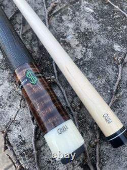 Brand New Giuli Custom Pool Cue With Leather Wrap. 3/8 X 10 Pin. 1 Shaft