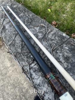 Brand New Giuli Custom Pool Cue With Leather Wrap. 3/8 X 10 Pin. 1 Shaft