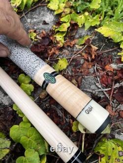 Brand New Giuli Custom pool Cue, 4 Points With Veneers, Dollar Sign Inlays