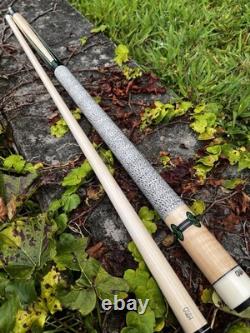Brand New Giuli Custom pool Cue, 4 Points With Veneers, Dollar Sign Inlays