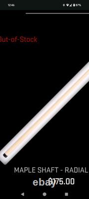 Brand New Jacoby Maple Pool Cue Shaft Radial Pin 3.70oz 13.00mm MSRP Is $175