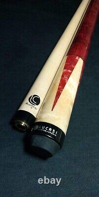 Brand New Lucasi Custom LUX47 Pool Cue Birdseye maple Red Jasper 19oz 12.75mm