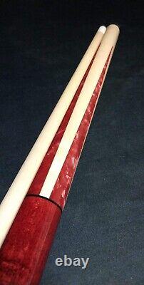 Brand New Lucasi Custom LUX47 Pool Cue Birdseye maple Red Jasper 19oz 12.75mm