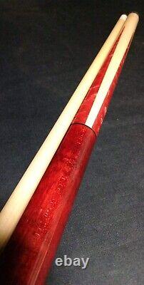 Brand New Lucasi Custom LUX47 Pool Cue Birdseye maple Red Jasper 19oz 12.75mm