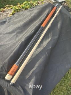 Brand New Wrapless Giuli Custom pool Cue, Wrapless Stick With Turquoise Inlay