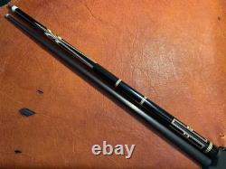 Brent Summers Pool Cue With Jacoby Black Carbon Fiber Shaft. 30/30 Split 60 Inch