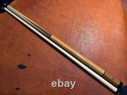 Buddy Baker Custom Pool Cue With Maple Shaft. 62 Inch Cue 31/31. Genuine Lizard