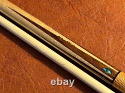Buddy Baker Custom Pool Cue With Maple Shaft. 62 Inch Cue 31/31. Genuine Lizard