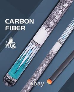 Carbon Fiber Pool Cue 58-Inch with Custom Foam Shaft for Enhanced Shot Precision