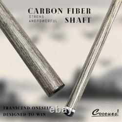 Carbon Fiber Pool Cue-Shaft Only, Pro Low Deflection, Radial Joint, Pick Size Joint
