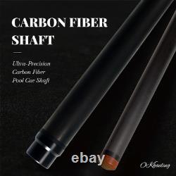 Carbon Fiber Shaft Pool Cue Billiard, Customized SizeJoint for Play/Break/Snooker