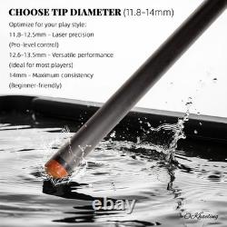 Carbon Fiber Shaft Pool Cue Billiard, Customized SizeJoint for Play/Break/Snooker