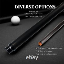 Carbon Fiber Shaft Pool Cue Billiard, Customized SizeJoint for Play/Break/Snooker