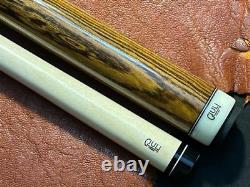Carl Giuli Custom Bocote Full Splice Pool Cue. Maple Shaft