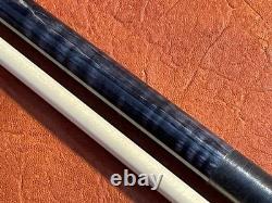 Carl Giuli Custom Stained Curly Maple Pool Cue. Notched Diamond. Maple Shaft