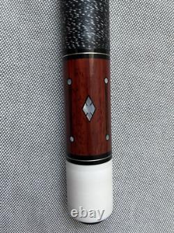 Carolina Custom pool cue with pearl inlays and micarta ferrule new old stock