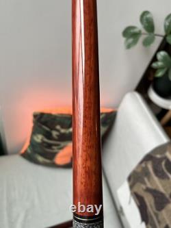 Carolina Custom pool cue with pearl inlays and micarta ferrule new old stock