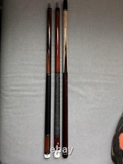 Carolina Custom pool cue with pearl inlays and micarta ferrule new old stock