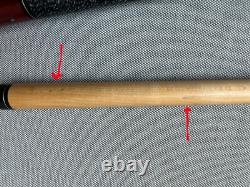 Carolina Custom pool cue with pearl inlays and micarta ferrule new old stock