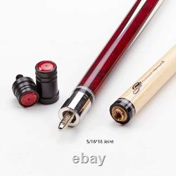 Ch Pool Cue with Soft Cues Case Sets, 58 2-piece Custom Professional Billiards Qu