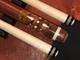 Chad Mclennan Cam Custom Pool Cue With 2 Maple Shafts. Leather Wrap