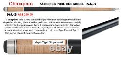 Champion Inlaid Custom Billiard NA Pool Cue Stick, Hybrid Shaft, Uni-loc Joint
