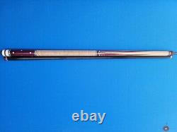 Chaney Custom 4 point purple heart curly maple 60 inch carbon fiber pool cue