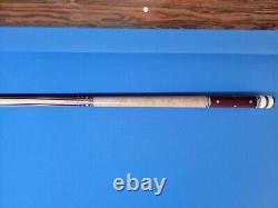 Chaney Custom 4 point purple heart curly maple 60 inch carbon fiber pool cue